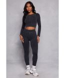 Side Laser Cut Seamless Leggings