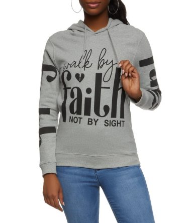 Walk By Faith Not By Sight Graphic Hoodie
