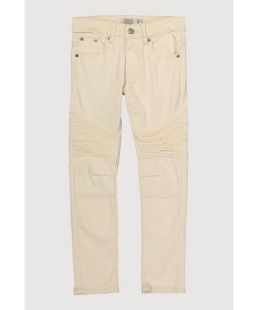 Boys Solid Moto Jeans