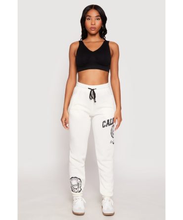 California Graphic Drawstring Sweatpants