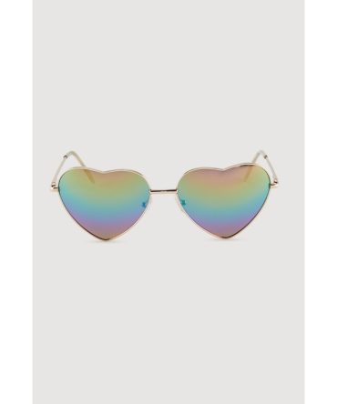 Heart Lens Aviator Sunglasses
