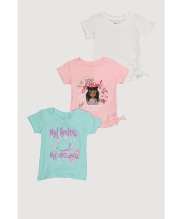 Little Girls My Limits My Dreams Graphic Tees 3 Pack