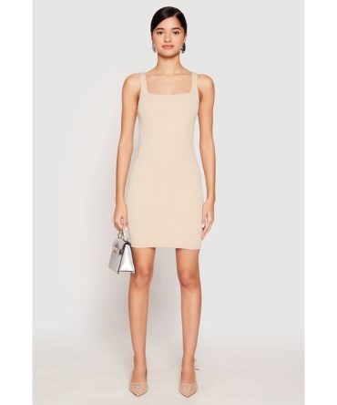 Square Neck Mini Tank Dress