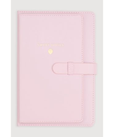 Sweet Notes Embossed Faux Leather Journal