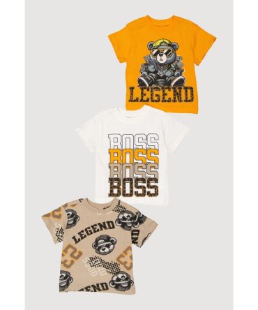 Baby Boys 12-24M Boss Legend Bear Graphic Tees 3 Pack