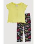 Baby Girls 0-9M Gauze Knit Striped Peasant Top and Shorts