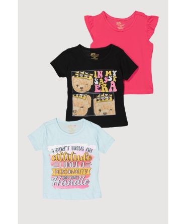 Baby Girls 12-24M In My Sassy Era Graphic Tee 3 Pack