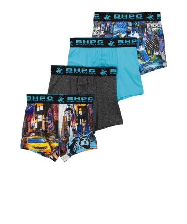 Boys NYC Graphic Print Boxer Briefs 4 Pack