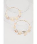 C Initial Necklace and Stud Earrings Set