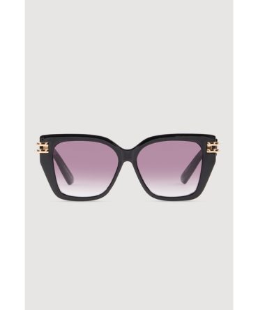 Cut Out Detail Ombre Square Sunglasses