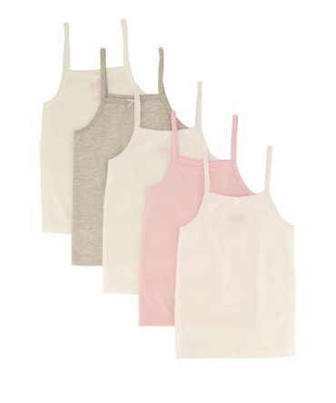 Girls Solid Assorted Camis 5 Pack