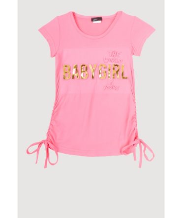 Little Girls Baby Girl 3D Foil Graphic Tee