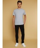 Mens Drawstring Whiskered Denim Joggers
