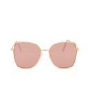 Stylish Metallic Ombre Lens Sunglasses