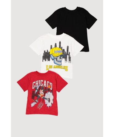 Toddler Boys City Graphic Tees 3 Pack