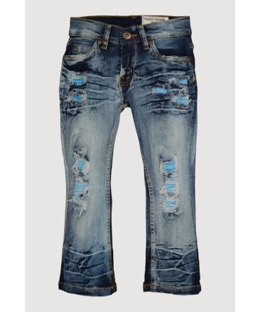 Toddler Boys Patch and Repair Distressed Jeans
