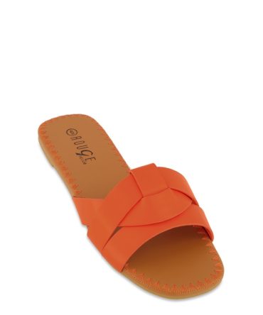 Woven Band Slide Sandals