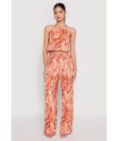Almost Famous Plisse Tropical Print Pants