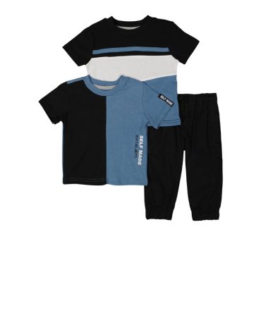 Baby Boys 12-24M Color Block Graphic Tees with Joggers