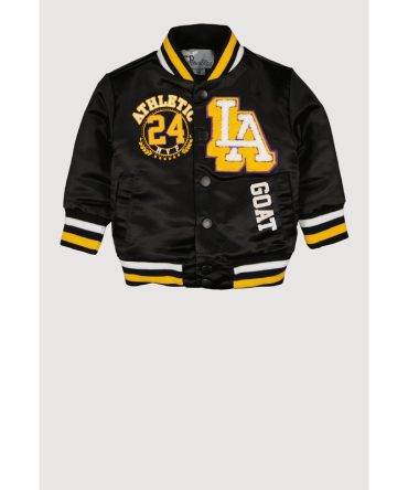 Baby Boys Chenille City Graphic Patch Varsity Jacket