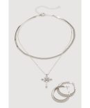 Cubic Zirconia Heart Anklet Trio with Toe Ring