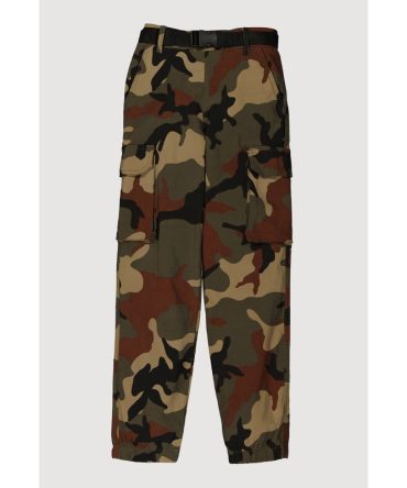 Girls Camo Hyperstretch Belted Cargo Joggers