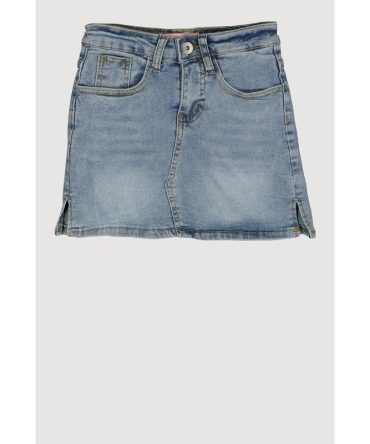 Girls Side Slit Denim Skort