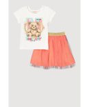 Little Girls Paper Bag Waist Cargo Pocket Shorts