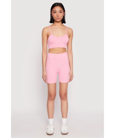 Seamless High Waist Biker Shorts