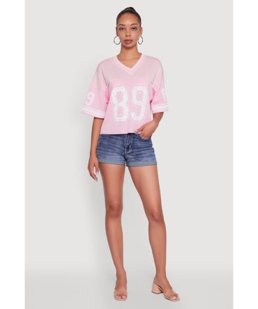 89 Graphic Boxy Football Jersey