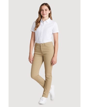 French Toast Girls 16-20 Skinny Leg Khaki Pants