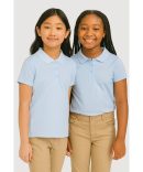 Girls Frayed Pintuck Denim Skort