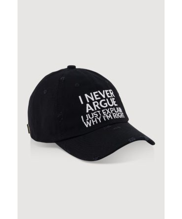 I Never Argue Graphic Baseball Hat