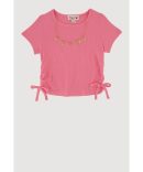 Little Girls Ruffle Smocked Top and Striped Pants