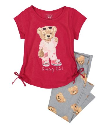 Toddler Girls Swag Girl Graphic Tee and Leggings