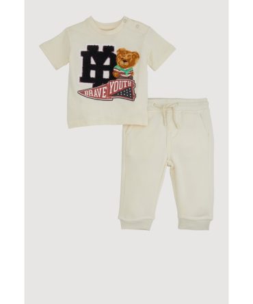 Baby Boys 0-9M Brave Youth Graphic Tee and Joggers
