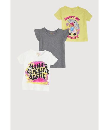 Baby Girls 12-24M Dont Be Salty Graphic Tees 3 Pack