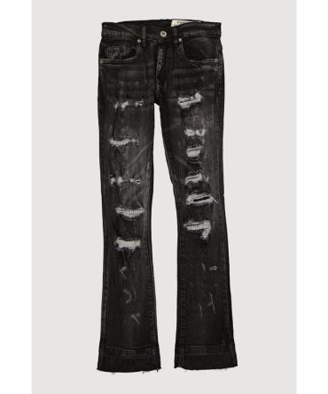 Boys Mineral Wash Sinners X Saints Distressed Jeans