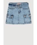Girls Dream Chaser Varsity Polo Shirt and Plaid Skirt