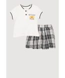 Varsity Stripe Waistband Pleated Tennis Skirt