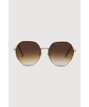 Ombre Geometric Lens Sunglasses