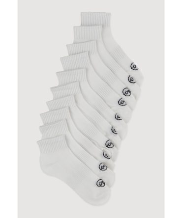 Performance Quarter Socks 10 Pack Size 4-10