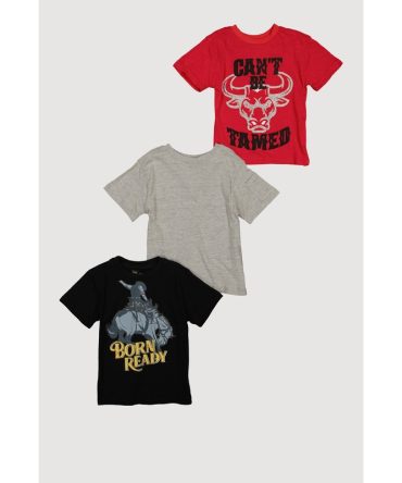 Toddler Boys Born Ready Graphic Tees 3 Pack