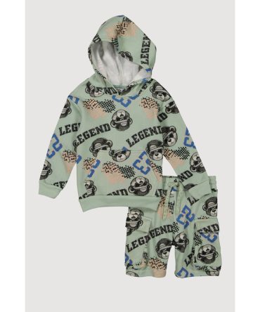 Toddler Boys Legend 23 Printed Hoodie and Sweatshorts