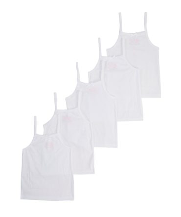 Toddler Girls Solid Camis 5 Pack