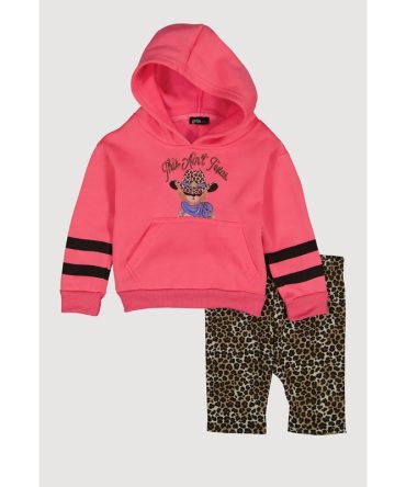 Toddler Girls This Aint Texas Graphic Hoodie and Shorts