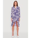 Airy Tropical Floral Empire Waist Dress