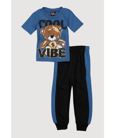 Baby Boys 0-9M Cool Vibe Graphic Tee and Joggers