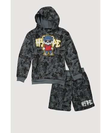 Boys Hype Bear Graphic Sweatshirt and Sweatshorts
