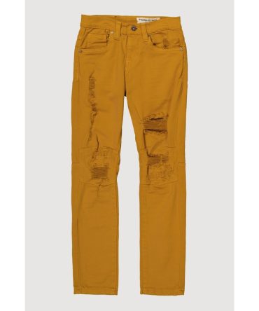 Boys Solid Distressed Moto Jeans